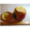 Image 4 : VINTAGE HULL POTTERY APPLE SHAPED FAT JAR