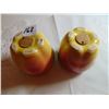 Image 3 : VINTAGE HULL POTTERY APPLE SHAPED SALT & PEPPER SET