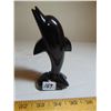 Image 1 : 5” TALL OBSIDIAN DOLPHIN