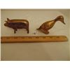 Image 2 : SOLID BRASS PIG & DUCK FIGURINES