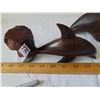 Image 2 : TWO DOLPHINED CARVED IRONWOOD SCULPTURES