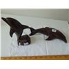 Image 4 : TWO DOLPHINED CARVED IRONWOOD SCULPTURES