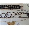 Image 2 : OBSIDIAN SILVER ENDED BRACELET & 2 LIA SOPHIA NECKLACES