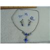 Image 1 : JAY FLEX STERLING MARKED RHINESTONE NECKLACE & EARRING SET