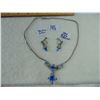 Image 2 : JAY FLEX STERLING MARKED RHINESTONE NECKLACE & EARRING SET
