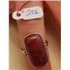 Image 1 : 206.  Sterling ring with jasper stone, size 9