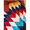 Image 2 : 211.  Star blanket quilt, 6 feet x 5 ½ feet
