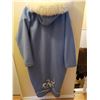 Image 5 : 214.  Northern Sun blue wool coat, embroidered geese, fur trim, size 14