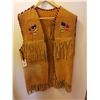 Image 1 : 216.  Fringed beaded vest, some damage and fading