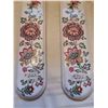 Image 4 : 222.  Floral porcelain door plaques purchased in Chartres, France in 2004,  10” X 2 ¾”