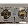 Image 1 : 2020 Victory color and 2018 Armistice $2 coins