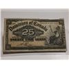 Image 2 : 1900 Shinplaster 25¢ bill, Boville signature