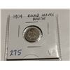Image 1 : 1909 round leaves bowtie 5¢ coin