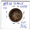 Image 2 : 306 1871 H 25 CENTS