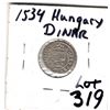 Image 1 : 319 1534 HUNGARY DINAR SILVER COIN