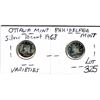 Image 1 : 325 1968 OTTAWA & PHILIDELPHIA MINTSILVER CANADA 10 CENTS