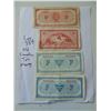 Image 2 : 337 FOUR VINTAGE CANADIAN TIRE MONEY BILLS