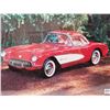 Image 2 : 1950's Corvette framed picture 21" X 17"