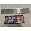 Image 5 : Oilers tin sign 24" X 5" and Oilers clock 14" X 6"