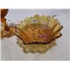Image 3 : 2 Carnival glass bowls & candy dish