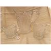 Image 2 : 403.  Cut Glass Pitcher and cream and sugar, arched panels with rosettes and starbursts
