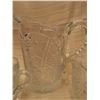 Image 3 : 403.  Cut Glass Pitcher and cream and sugar, arched panels with rosettes and starbursts