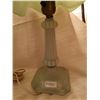 Image 5 : 404.  Pair of green depression glass Boudoir lamps,
