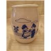 Image 2 : 407.  Cookie jar, white with blue Dutch children