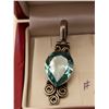 Image 2 : 419.  Sterling (925) pendant with turquoise stone