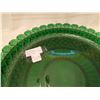 Image 3 : 439.  Green depression glass platter, 13½”,” Windsor” pattern, Jeanette Glass