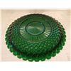 Image 4 : 439.  Green depression glass platter, 13½”,” Windsor” pattern, Jeanette Glass