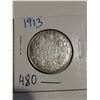 Image 1 : 1913 Silver 50 cent coin Canada