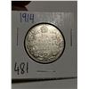 Image 1 : 1914 Silver 50 cent coin Canada