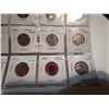 Image 4 : 12 different color 25¢ coins Canada, 8 unc, 4 BU