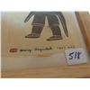 Image 3 : 518 SIGNED VINTAGE HENRY NARPATUK (LIVED 1935-1985) INUIT PRINT
