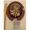 Image 1 : 534 VINTAGE SABORO INC 24KT GOLD PLATED FRAMED MAUI HAWAII FLOWERS