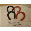 Image 1 : 542 VINTAGE ROY ROGER RUBBER HORSE SHOES, 2 RED 2 BLACK