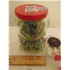 Image 2 : 550 1988 KRAFT JAR OF VINTAGE MARBLES & BENDY TOYS