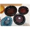 Image 2 : lot of 6 ashtrays, 4 thick glass, one advertising