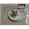 Image 1 : 2005 silver maple leaf $5.00 Five dollar coin, rooster hallmark