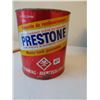 Image 3 : 604 VINTAGE 1 GALLON PRESTONE FULL ANTIFREEZE TIN