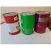 Image 2 : 608 THREE VINTAGE FULL OIL TINS ESSO COOP SHELL 1 LITER