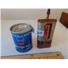 Image 2 : 609 VINTAGE MCCULOUGH OUTBOARD OIL TIN FULL & 3 IN 1 OILER TIN