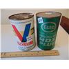 Image 2 : 610 VINTAGE VALVOLINE & ESSO FULL OIL TINS