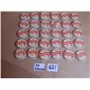 Image 1 : 621 30 UNUSED ANNIVERSARY RED RIBBON BEER CORK LINED BOTTLE CAPS