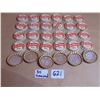 Image 2 : 621 30 UNUSED ANNIVERSARY RED RIBBON BEER CORK LINED BOTTLE CAPS