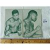 Image 1 : 628 EXHIBIT BOXING ARCADE CARDS 1950’S RAY ROBINSON, JOHNNY SAXTON