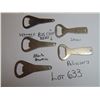 Image 3 : 633 VINTAGE BIG CHIEF BEER & OTHER BEER BOTTLE OPENERS