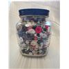 Image 2 : One gallon Nabob coffee jar with vintage buttons
