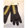 Image 3 : Kid leather driving gloves, tag reads, “Hudson Bay, Made in England”